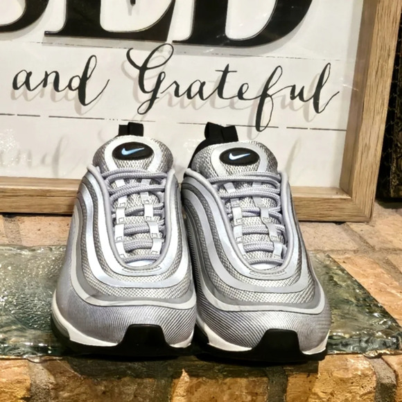 Nike Air Max 97 Ultra 17 Silver Blue Wmns Sz 6.5 #917704 001 - Picture 2 of 9